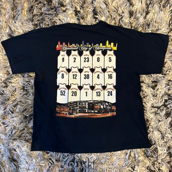 Lebron James Straight Outta Cleveland NBA Champions Rap Tee Style T Shirt Size M - Picture 2 of 8